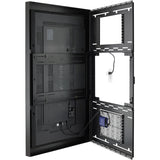 Chief Impact 55" Portrait On-Wall Kiosk - With Protective Glass - Black