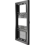 Chief Impact 55" Portrait On-Wall Kiosk - With Protective Glass - Black