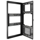 Chief Impact On-Wall Kiosk with Protective Glass - Portrait 75 Inch Black