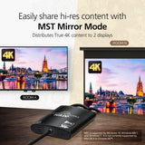 ATEN 2-Port True 4K DisplayPort MST Hub