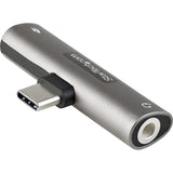 StarTech.com USB C Audio & Charge Adapter, USB-C Audio Adapter with 3.5mm Headset Jack and USB Type-C PD Charging, For USB-C Phone/Tablet