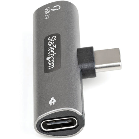 StarTech.com USB C Audio & Charge Adapter, USB-C Audio Adapter, USB C Audio Headset Port and USB Type-C PD Charger, For USB-C Phone/Tablet