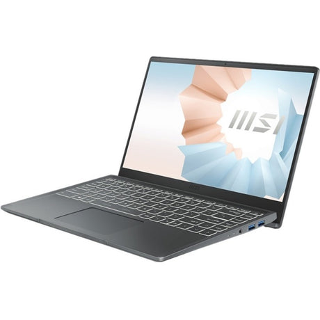 MSI Modern 14 B11MO-240 14" Rugged Notebook - Full HD - Intel Core i7 11th Gen i7-1165G7 - 8 GB - 512 GB SSD - Carbon Gray