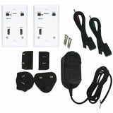 Eaton Tripp Lite Series HDMI over Cat6 Extender Kit, Wallplate, 4K 60Hz, 4:4:4, IR, PoC, HDR, HDCP 2.2, 230 ft., TAA