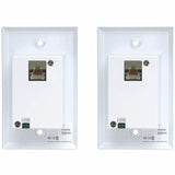 Eaton Tripp Lite Series HDMI over Cat6 Extender Kit, Wallplate, 4K 60Hz, HDR, Dual Output, IR, PoC, 230 ft., TAA