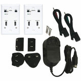 Eaton Tripp Lite Series HDMI over Cat6 Extender Kit, Wallplate, 4K 60Hz, HDR, Dual Output, IR, PoC, 230 ft., TAA