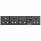 Eaton Tripp Lite Series 220-240V 13A Single-Phase Hot-Swap PDU with Manual Bypass - 4 BS1363 Outlets, C20 & BS1363 Inputs, Rack/Wall