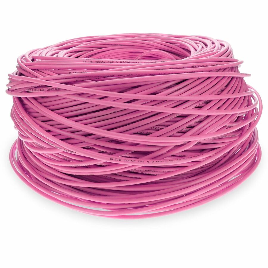 1000FT PINK CAT6 STP PLENUM