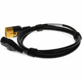 AddOn 6ft C13 (Locking) Female to C14 (Locking) Male 18AWG Black 100-250V Power Cable