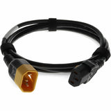 AddOn 6ft C13 (Locking) Female to C14 (Locking) Male 18AWG Black 100-250V Power Cable