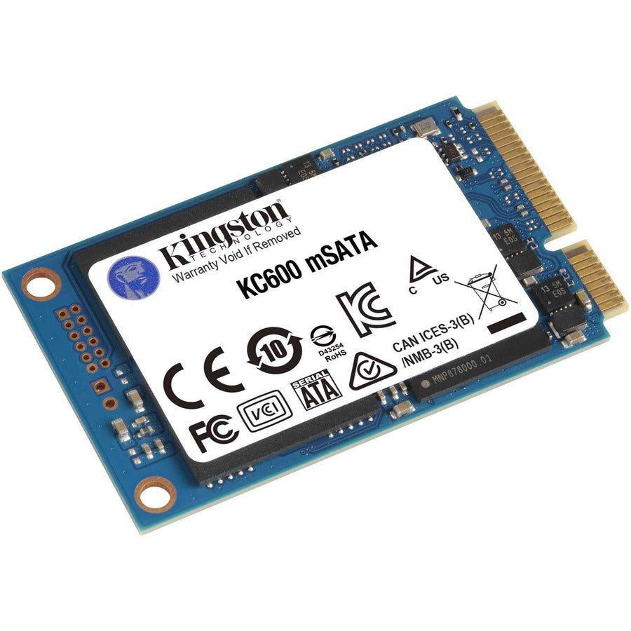 Kingston KC600 512 GB Solid State Drive - mSATA Internal - SATA (SATA/600)