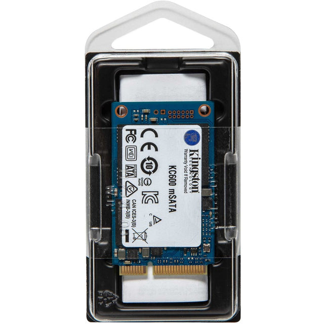 Kingston KC600 256 GB Solid State Drive - mSATA Internal - SATA (SATA/600)