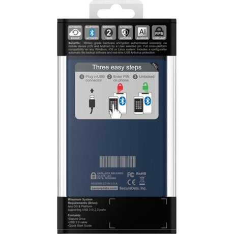 SecureDrive 5 TB Portable Hard Drive - External