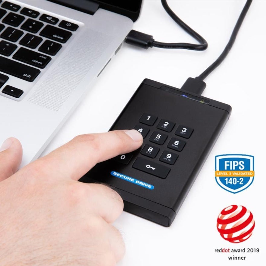 SecureDrive 2 TB Portable Hard Drive - External