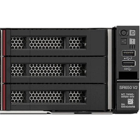 Lenovo ThinkSystem SR650 V2 7Z73A03LNA 2U Rack Server - 1 Xeon Silver 4310 2.10 GHz - 32 GB RAM - Serial ATA/600, 12Gb/s SAS Controller