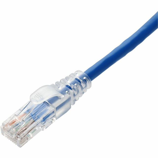 AddOn 8ft Blue CAT 6 PVC Ethernet Cable Snagless Easy Clear Boot TAA RJ-45 M/M