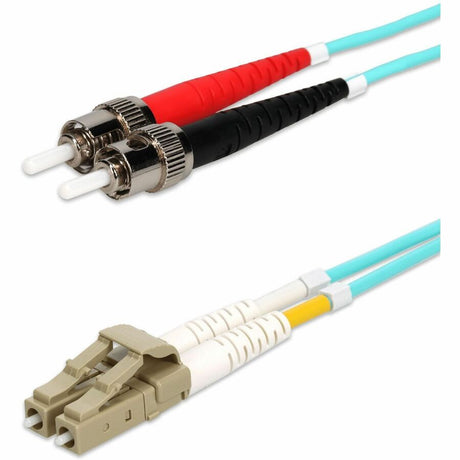 AddOn 3m ST to LC Aqua OM4 Duplex OFNR (Riser-Rated) TAA Fiber Patch Cable