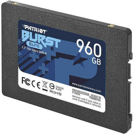 Patriot Memory Burst Elite 960 GB Solid State Drive - 2.5" Internal - SATA (SATA/600)