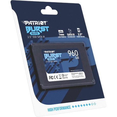 Patriot Memory Burst Elite 960 GB Solid State Drive - 2.5" Internal - SATA (SATA/600)