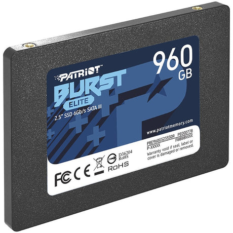 Patriot Memory Burst Elite 960 GB Solid State Drive - 2.5" Internal - SATA (SATA/600)