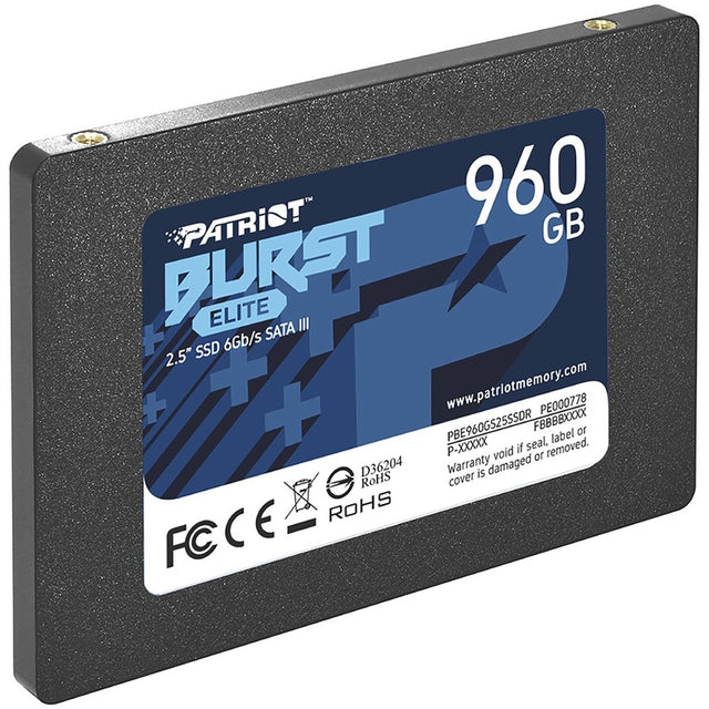 Patriot Memory Burst Elite 960 GB Solid State Drive - 2.5" Internal - SATA (SATA/600)