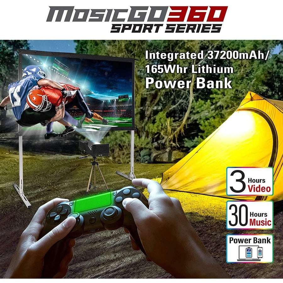 EliteProjector MosicGO MGS-AR103C3 Ultra Short Throw DLP Projector - 16:9 - Portable - Black