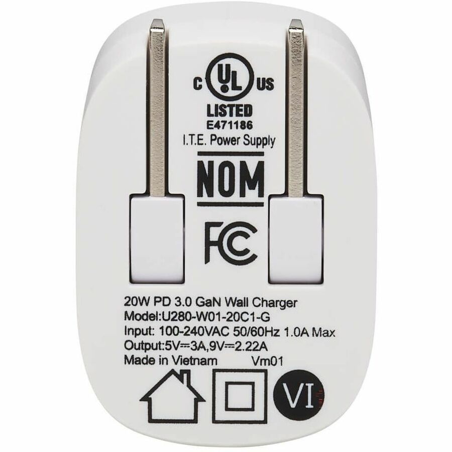 USB C WALL CHARGER 1PORT 20W
