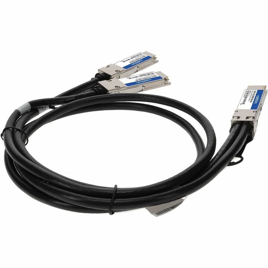 AddOn Arista Networks CAB-D-2Q-200G-2-5M Compatible TAA Compliant 200GBase-CU QSFP-DD 200G to 2xQSFP28 100G NRZ Direct Attach Cable (Passive Twinax, 2.5m)