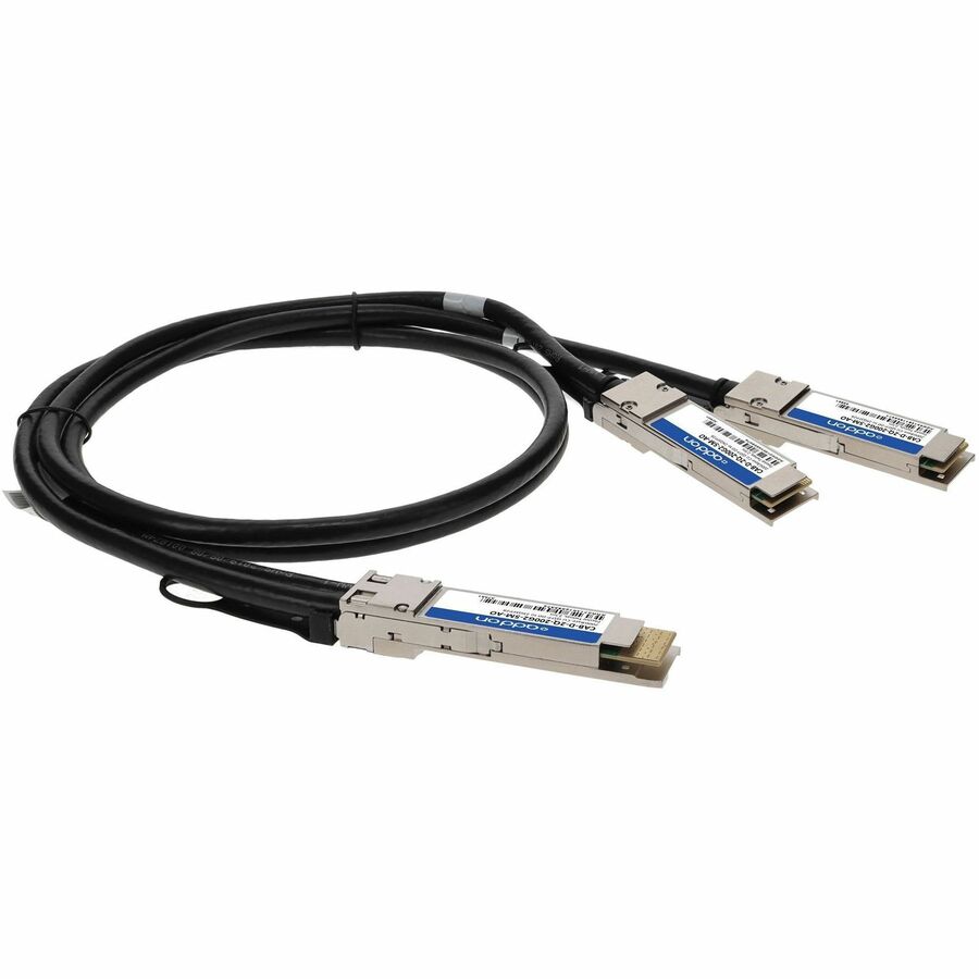 AddOn Arista Networks CAB-D-2Q-200G-2-5M Compatible TAA Compliant 200GBase-CU QSFP-DD 200G to 2xQSFP28 100G NRZ Direct Attach Cable (Passive Twinax, 2.5m)
