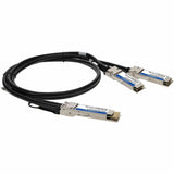 AddOn Arista Networks CAB-D-2Q-200G-2-5M Compatible TAA Compliant 200GBase-CU QSFP-DD 200G to 2xQSFP28 100G NRZ Direct Attach Cable (Passive Twinax, 2.5m)