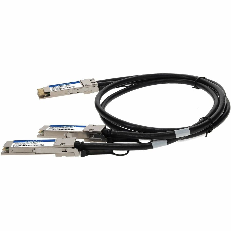 AddOn Arista Networks CAB-D-2Q-200G-2-5M Compatible TAA Compliant 200GBase-CU QSFP-DD 200G to 2xQSFP28 100G NRZ Direct Attach Cable (Passive Twinax, 2.5m)