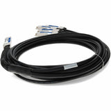 AddOn MSA and TAA Compliant 400GBase-CU QSFP-DD 400G to 4xQSFP56 100G PAM-4 Direct Attach Cable (Passive Twinax, 2m)