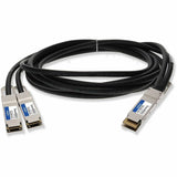 AddOn Arista Networks CAB-D-2Q-400G-2-5M Compatible TAA Compliant 400GBase-CU QSFP-DD 400G to 2xQSFP56 200G PAM-4 Direct Attach Cable (Passive Twinax, 2.5m)