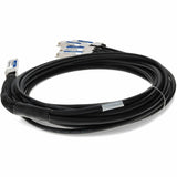 AddOn MSA and TAA Compliant 400GBase-CU QSFP-DD 400G to 4xQSFP56 100G PAM-4 Direct Attach Cable (Passive Twinax, 1m)
