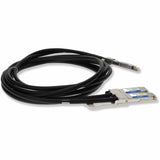 AddOn Dell DAC-Q56DD-2Q28-2-5M Compatible TAA Compliant 200GBase-CU QSFP-DD 200G to 2xQSFP28 100G NRZ Direct Attach Cable (Passive Twinax, 2.5m)
