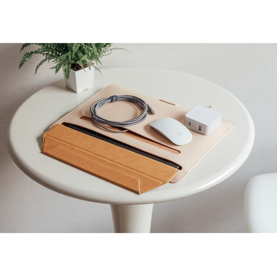 Moshi Muse Carrying Case (Sleeve) for 13" Notebook, Cable - Seashell White