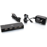 C2G 4-Port USB Hub - USB 2.0 - 5 Volts and 2 Amp Power Supply