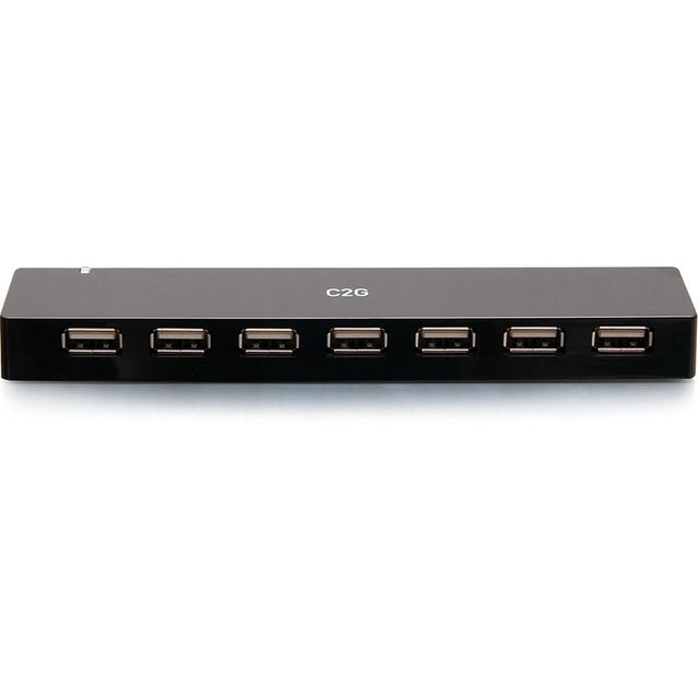C2G 7-Port USB Hub - USB 2.0 - 5 Volts and 3 Amp Power Supply