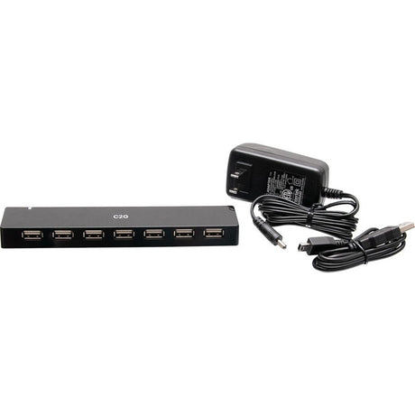 C2G 7-Port USB Hub - USB 2.0 - 5 Volts and 3 Amp Power Supply