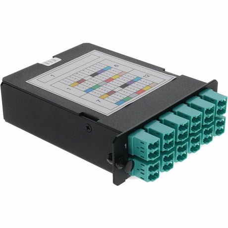 AddOn 4-Bay Cassette 24-Fiber MPO In, 12 LC Duplex Out, Multi-mode Duplex OM4 - MPO type A