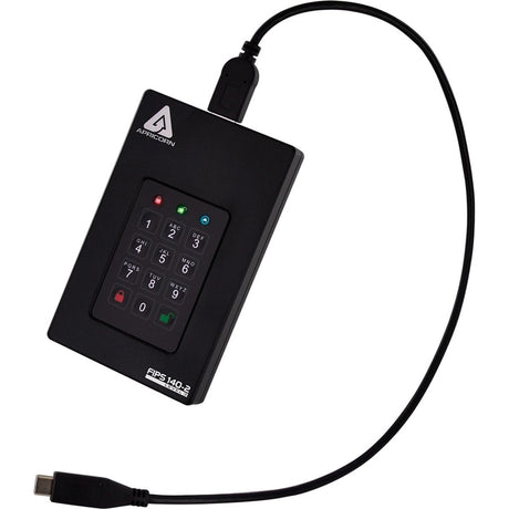 Apricorn Aegis Fortress L3 20 TB Portable Rugged Solid State Drive - External - TAA Compliant