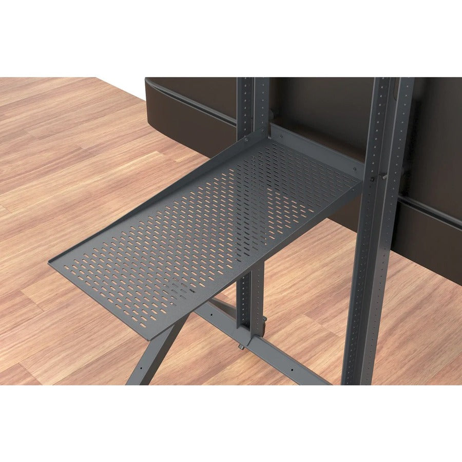 Heckler Design Mounting Panel for Power Strip, PTZ Camera, Display Screen - Black Gray