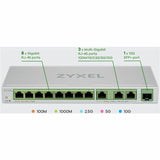 Zyxel 12-Port Multi-Gigabit Ethernet Web Managed Switch | 3 x 10G | 1 x 10G SFP+ Fiber | 8 x GbE Ports | Plug & Play | Desktop or Wall-Mount | Ethernet Splitter | Lifetime Warranty | XGS1250-12