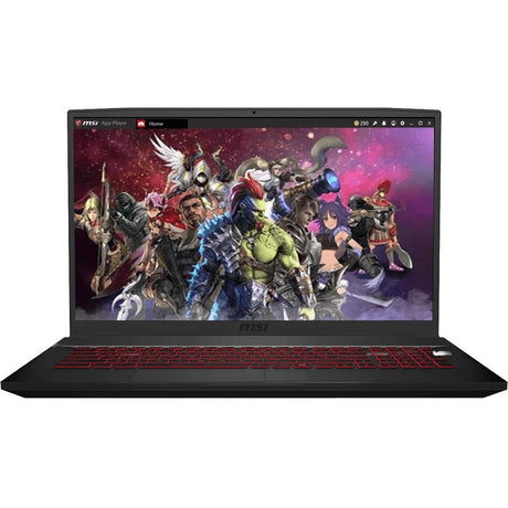 MSI GF75 THIN 10SCSR-642 17.3" Gaming Notebook - Full HD - Intel Core i5 10th Gen i5-10300H - 8 GB - 512 GB SSD - Aluminum Black