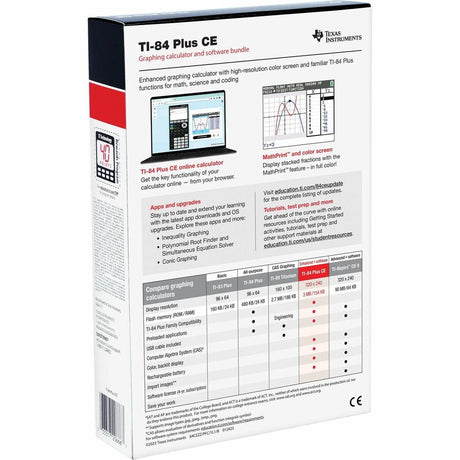 Texas Instruments TI-84 Plus CE Graphing Calculator