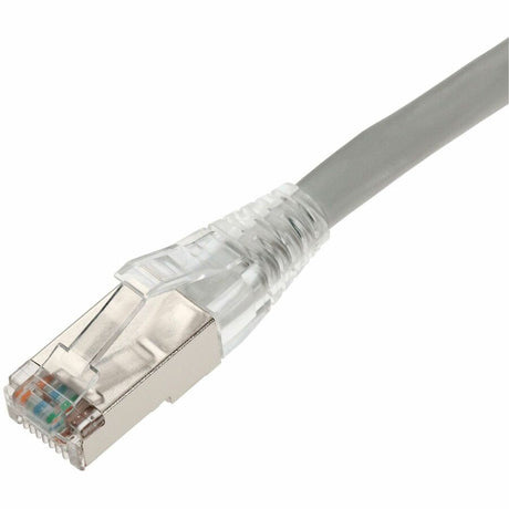 AddOn 75ft Gray CAT 6 Shielded PVC Ethernet Cable Snagless Bubble Boot RJ-45 M/M