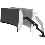 Ergotron Desk Mount for Monitor, Curved Screen Display - Matte Black