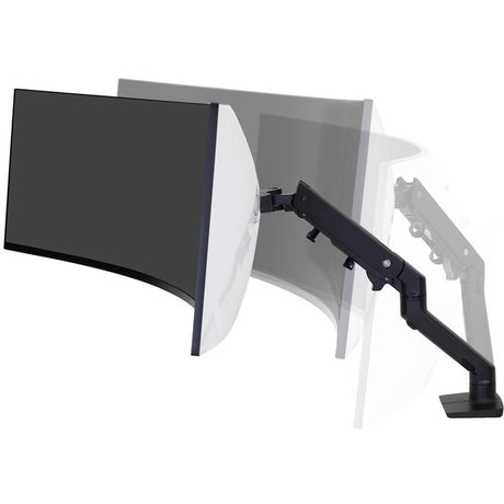 Ergotron Desk Mount for Monitor, Curved Screen Display - Matte Black
