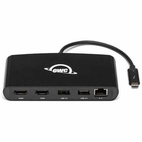OWC 5-Port Thunderbolt mini Dock With Dual 4K HDMI, Dual USB + Gigabit Ethernet