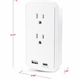 CyberPower Professional P2WUCHD 2-Outlet Surge Suppressor/Protector